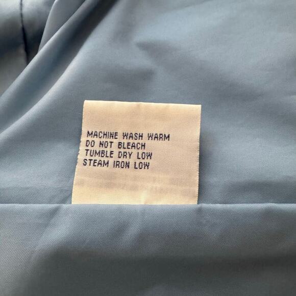 Fitz-Wright Vintage Belted Button Front Trench Coat Light Blue Women Size M - Picture 10 of 16